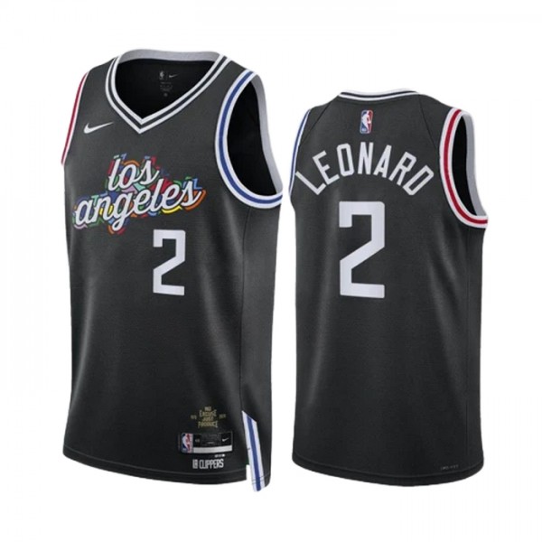 Los Angeles Clippers Trikot Kawhi Leonard 2 Nike 2022-23 City Edition Schwarz Swingman - Herren Los Angeles Clippers Trikot Kawhi Leonard 2 Nike 2022-23 City Edition Schwarz Swingman - Herren